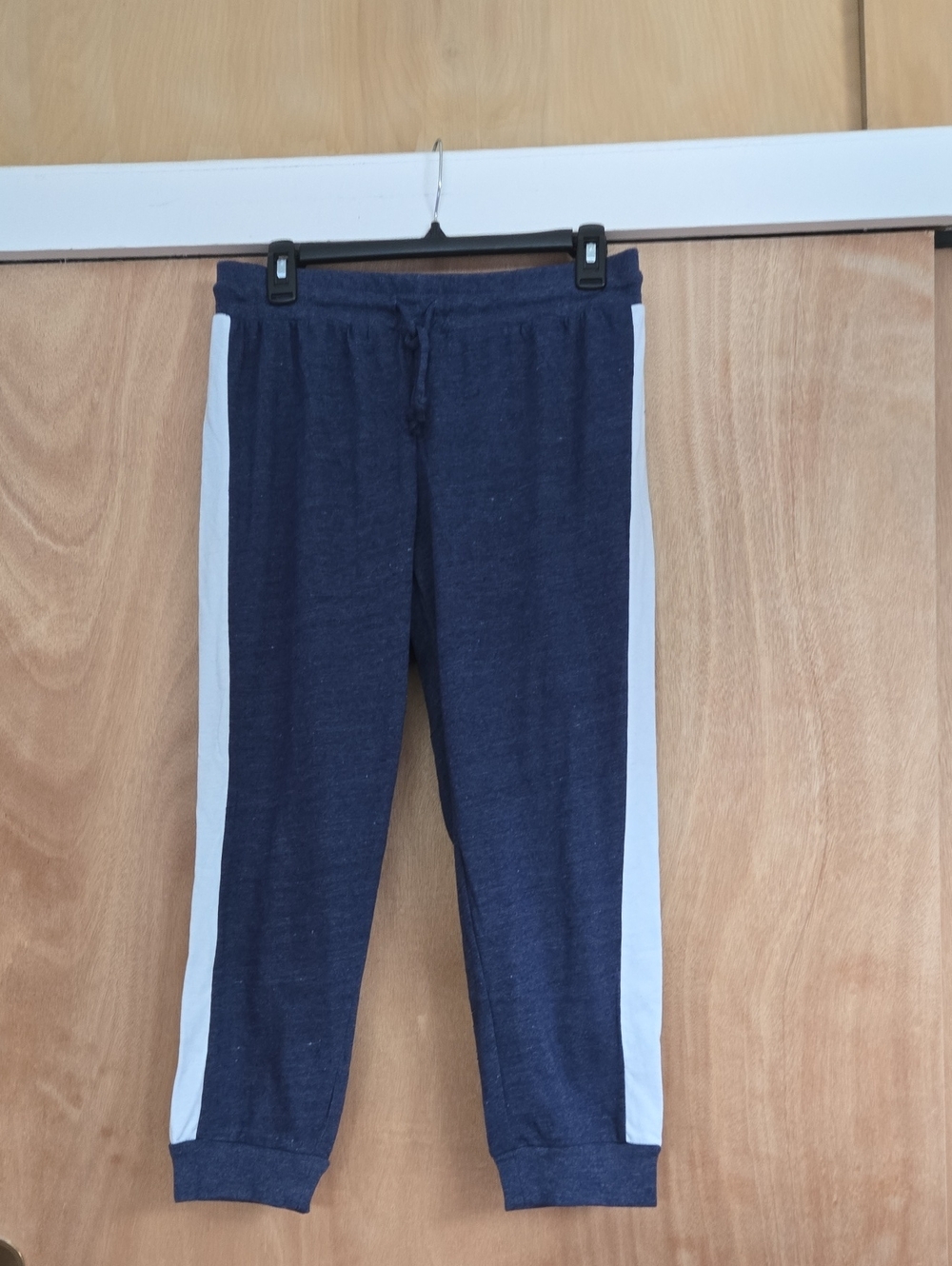 Chaser Navy and Light Blue Side-Stripe Joggers.